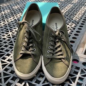 J.Crew SeaVees Monterey Sneaker Olive Suede. 7.5